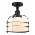 thumbnail image 1 of Innovations Lighting - Bell Cage - 1 Light Semi-Flush Mount In Industrial, 1 of 2