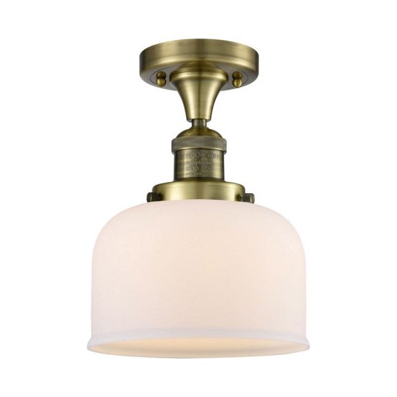 Innovations Lighting - Bell Cage - 1 Light Semi-Flush Mount In Industrial