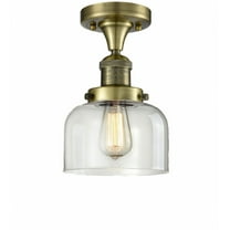 Innovations Lighting - Bell Cage - 1 Light Semi-Flush Mount In Industrial