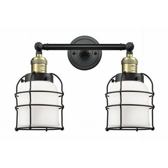 Innovations Lighting - Bell Cage - 2 Light Bath Vanity In Traditional Style-12