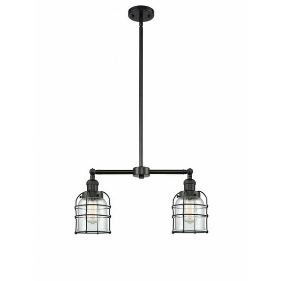 Innovations Lighting - Bell Cage - 2 Light Island In Traditional Style-10 Inches