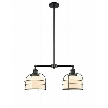 Innovations Lighting - Bell Cage - 2 Light Island In Traditional Style-10 Inches