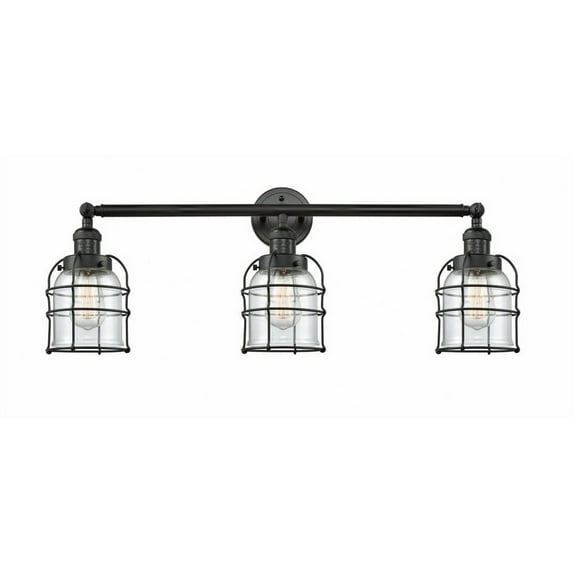 Innovations Lighting - Bell Cage - 3 Light Bath Vanity In Traditional Style-12