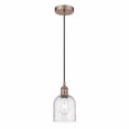 thumbnail image 1 of 616-1P-AC-G558-6SDY Innovations Lighting Bella - 1 Light Cord Hung Mini Pendant In Industrial Style-9.5 Inches Tall and 5.5 Inches Wide-Antique Copper, 1 of 7