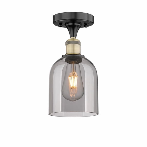 Innovations Lighting - Bella - 1 Light Semi-Flush Mount In Industrial Style-9.63