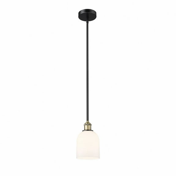 616-1S-BAB-G558-6GWH Innovations Lighting Bella - 1 Light Stem Hung Mini Pendant In Industrial Style-9 Inches Tall and 5.5 Inches Wide-Black Antique