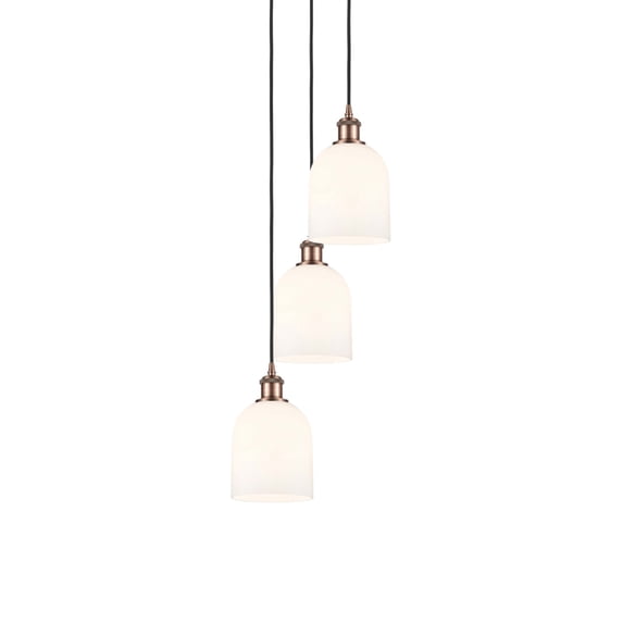 Innovations Lighting - Bella - 3 Light Cord Hung Multi Pendant In Industrial