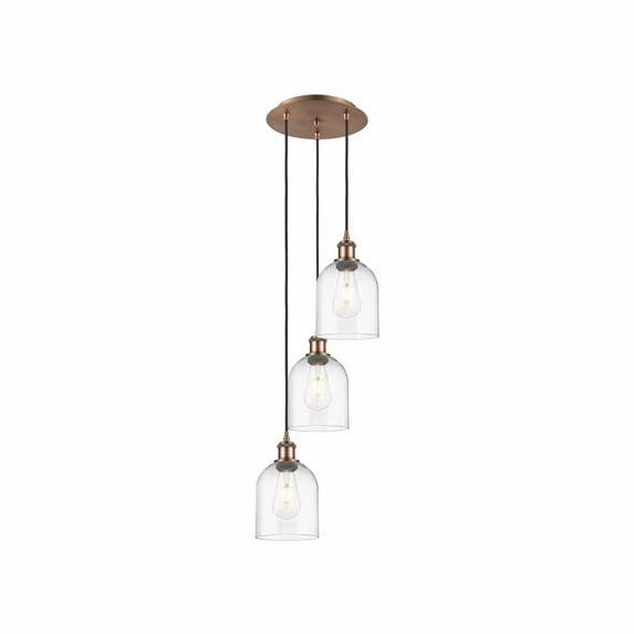 Innovations Lighting - Bella - 3 Light Cord Hung Multi Pendant In Industrial