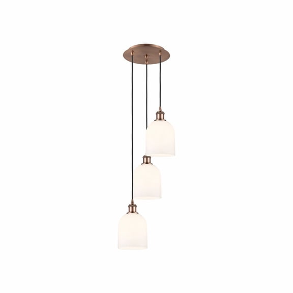 Innovations Lighting - Bella - 3 Light Cord Hung Multi Pendant In Industrial