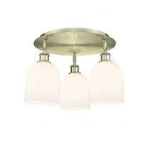Innovations Lighting - Bella - 3 Light Flush Mount In Industrial Style-10.5