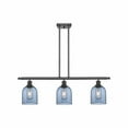 thumbnail image 1 of 516-3I-OB-G558-6BL Innovations Lighting Bella - 3 Light Stem Hung Island In Industrial Style-10 Inches Tall and 36 Inches Wide-Oil Rubbed Bronze, 1 of 7