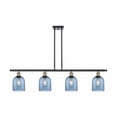 thumbnail image 1 of 516-4I-BAB-G558-6BL Innovations Lighting Bella - 4 Light Stem Hung Island In Industrial Style-10 Inches Tall and 48 Inches Wide-Black Antique Brass, 1 of 7