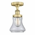 thumbnail image 1 of Innovations Lighting  Bellmont - 1 Light 7" Semi-Flush Mount Clear/Brushed Brass, 1 of 5