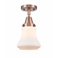 thumbnail image 1 of Innovations Lighting - Bellmont - 1 Light Flush Mount  Antique Copper Finish, 1 of 1