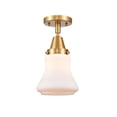 thumbnail image 1 of Innovations Lighting - Bellmont - 1 Light Flush Mount  Satin Gold Finish with, 1 of 1