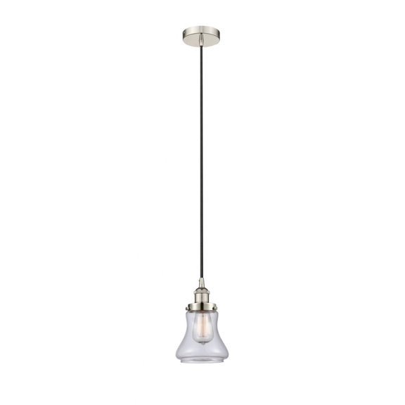 616-1PH-PN-G192 Innovations Lighting Bellmont - 1 Light Mini Pendant In Industrial Style-10 Inches Tall and 6.25 Inches Wide-Polished Nickel