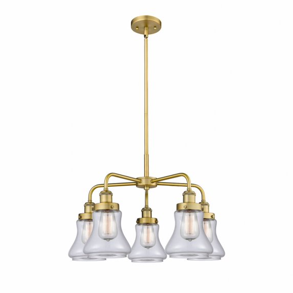 Innovations Lighting - Bellmont - 5 Light Stem Hung Chandelier In Art Deco