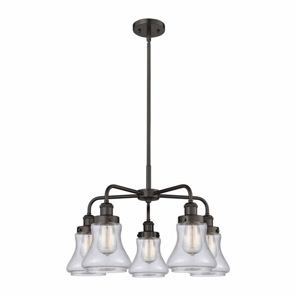 Innovations Lighting - Bellmont - 5 Light Stem Hung Chandelier In Art Deco