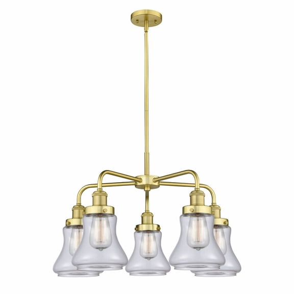 Innovations Lighting - Bellmont - 5 Light Stem Hung Chandelier In Art Deco