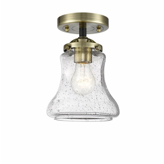Innovations Lighting - Bellmont - 8.63 Inch 1 Light Semi-Flush Mount Black