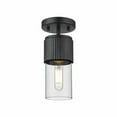 thumbnail image 1 of Innovations Lighting  Bolivar - 1 Light 7" Flush Mount Clear/Matte Black, 1 of 5