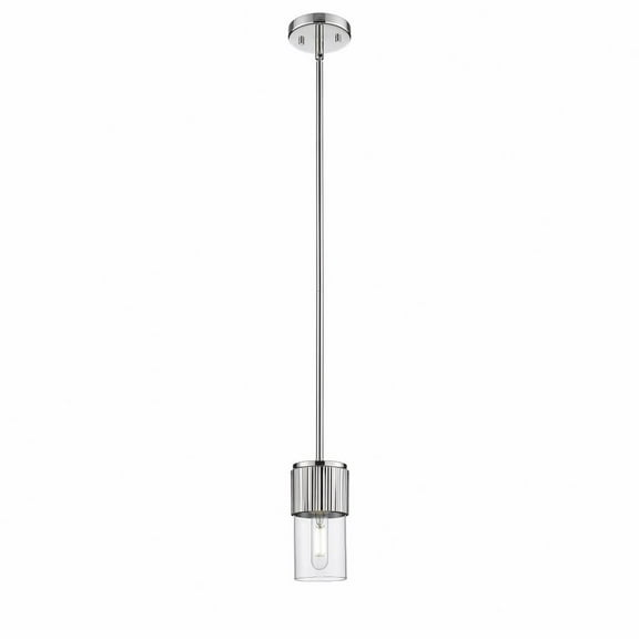 Innovations Lighting  Bolivar - 1 Light 7" Stem Hung Pendant Clear/Polished Nickel