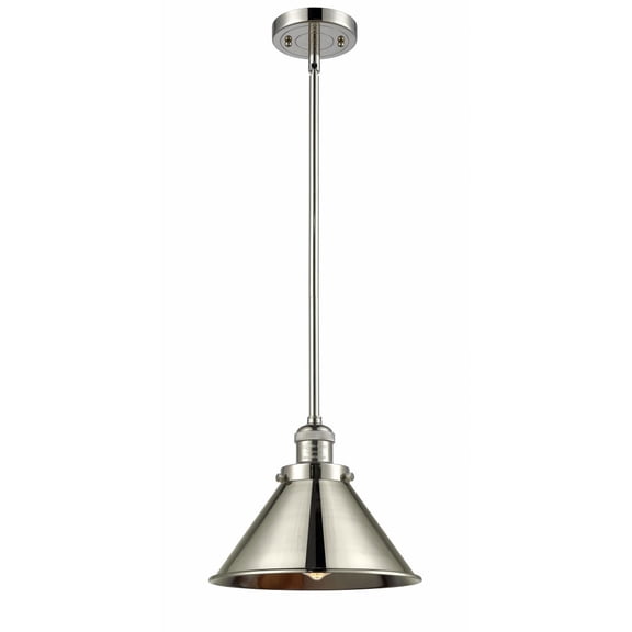 Innovations Lighting  Briarcliff - 1 Light 10" Mini Pendant Polished Nickel