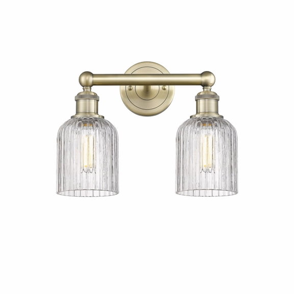 Innovations Lighting - Bridal Veil - 2 Light Bath Vanity In Art Deco Style-11.25