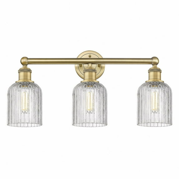 Innovations Lighting - Bridal Veil - 3 Light Bath Vanity In Art Deco Style-11.25