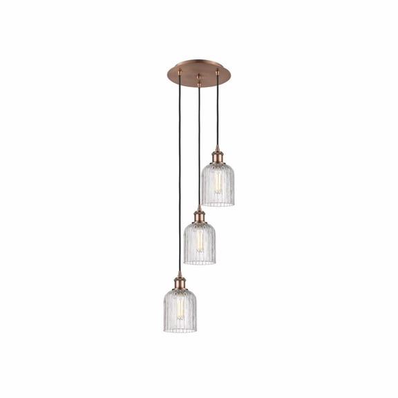 Innovations Lighting - Bridal Veil - 3 Light Cord Hung Multi Pendant In