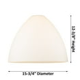 thumbnail image 1 of Innovations Lighting  Bristol Glass - 1 Light 16" Semi-Flush Mount Antique Copper/Matte White, 1 of 5
