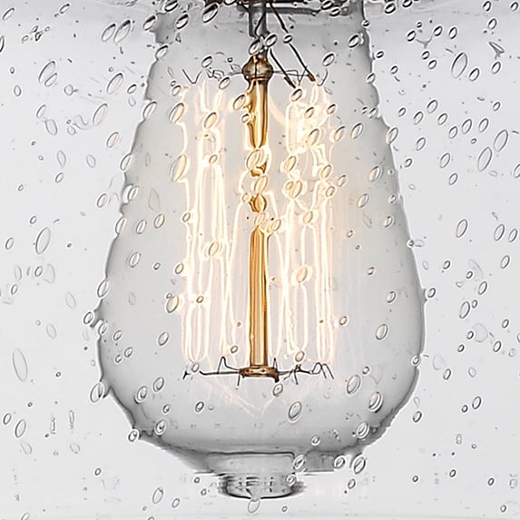 Innovations Lighting Bristol Glass - 1 Light 8" Sconce Antique Brass/Seedy