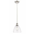 thumbnail image 1 of 516-1P-PN-GBD-754 Innovations Lighting Bristol Glass - 1 Light Mini Pendant In Industrial Style-11.25 Inches Tall and 7.5 Inches Wide-Polished Nickel, 1 of 2