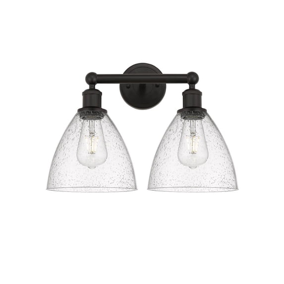 Innovations Lighting - Bristol Glass - 2 Light Bath Vanity In Industrial