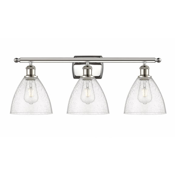 Innovations Lighting - Bristol Glass - 3 Light Bath Vanity In Industrial