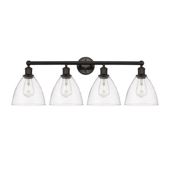 Innovations Lighting - Bristol Glass - 4 Light Bath Vanity In Industrial