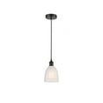 thumbnail image 1 of 616-1P-BK-G441 Innovations Lighting Brookfield - 1 Light Cord Hung Mini Pendant In Industrial Style-9.75 Inches Tall and 5.75 Inches Wide-Matte Black, 1 of 7