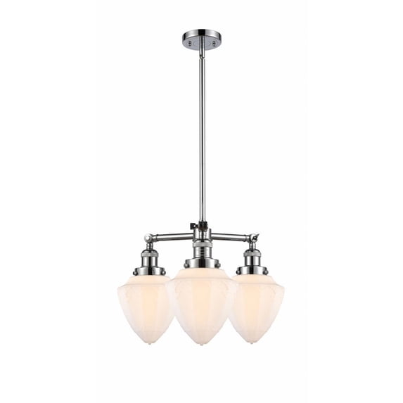 Innovations Lighting - Bullet - 3 Light Chandelier In Traditional Style-17