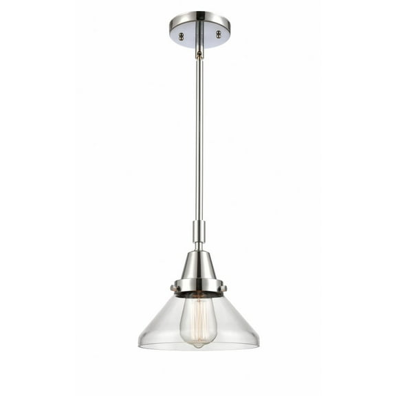 447-1S-PC-G4472-Innovations Lighting-Caden - 1 Light Stem Hung Mini Pendant In Industrial Style-9.13 Inches Tall and 8 Inches Wide-Polished Chrome