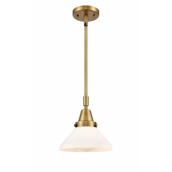 447-1S-BB-G4471 Innovations Lighting Caden - 1 Light Stem Hung Mini Pendant In Industrial Style-9.13 Inches Tall and 8 Inches Wide-Brushed Brass