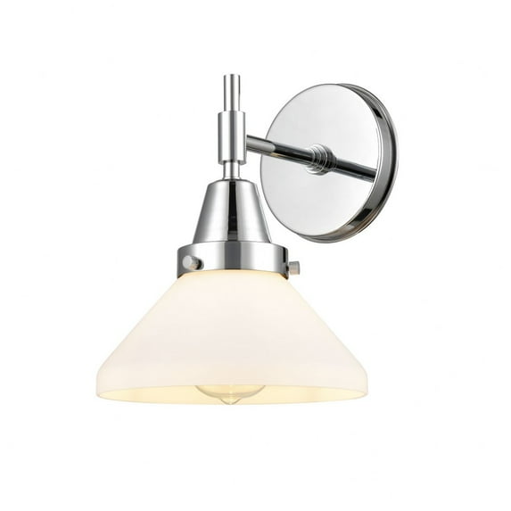 447-1W-PC-G4471 Innovations Lighting Caden - 1 Light Wall Sconce-9.25 Inches Tall and 8 Inches Wide-Polished Chrome Finish-Matte White Glass Color