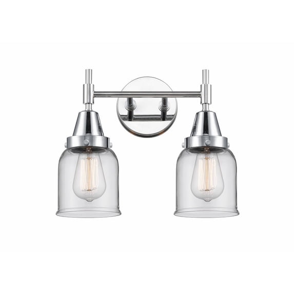 447-2W-PC-G52 Innovations Lighting Caden - 2 Light Bath Vanity-11 Inches Tall and 14 Inches Wide-Polished Chrome Finish-Clear Glass Color