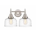 thumbnail image 1 of 447-2W-SN-G713 Innovations Lighting Caden - 2 Light Bath Vanity-11 Inches Tall and 17 Inches Wide-Satin Nickel Finish-Clear Deco Swirl Glass Glass, 1 of 1