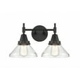thumbnail image 1 of 447-2W-BK-G4472 Innovations Lighting Caden - 2 Light Bath Vanity-9.25 Inches Tall and 17 Inches Wide-Matte Black Finish-Clear Glass Color, 1 of 1