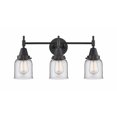 thumbnail image 1 of 447-3W-BK-G52 Innovations Lighting Caden - 3 Light Bath Vanity-11 Inches Tall and 23 Inches Wide-Matte Black Finish-Clear Glass Color, 1 of 1