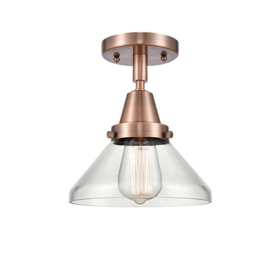 Innovations Lighting - Caden - 8 Inch 3.5W 1 LED Flush Mount Antique Copper