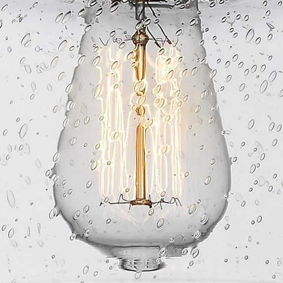 Innovations Lighting Caden Bell - 1 Light 5" Flush Mount Seedy/Brushed Satin Nickel