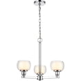 thumbnail image 1 of 330-3CR-PC-CLW Innovations Lighting Cairo - 3 Light Pendant In Contemporary Style-12.63 Inches Tall and 19.63 Inches Wide-Polished Chrome, 1 of 1