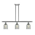 thumbnail image 1 of 516-3I-SN-G257 Innovations Lighting Caledonia - 3 Light Island In Industrial Style-10 Inches Tall and 36 Inches Wide-Brushed Satin Nickel, 1 of 7