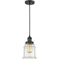 thumbnail image 1 of 201C-BK-G182-Innovations Lighting-Canton - 1 Light Cord Hung Mini Pendant In Industrial Style-10 Inches Tall and 6 Inches Wide-Matte Black, 1 of 3
